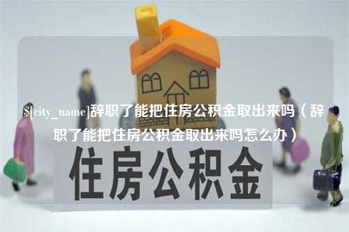 银川辞职了能把住房公积金取出来吗（辞职了能把住房公积金取出来吗怎么办）